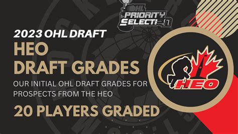 2023 OHL Draft: HEO Draft Grades - HockeyProspect.com