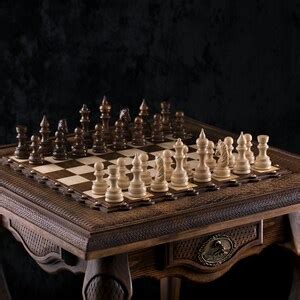 LUXURY CHESS TABLE Handmade Chess Set With Table 24 - Etsy