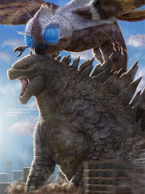 Godzilla and Mothra 2018 by Demplex on DeviantArt