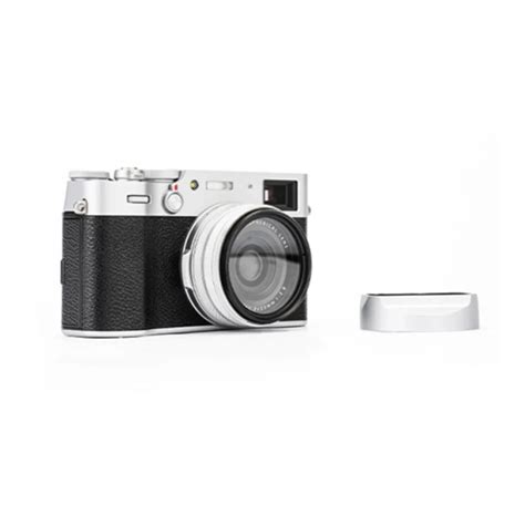 Camera Lens Hood Shade For Fujifilm X100V X100F Black Silver Aluminum ...