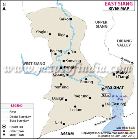 East Siang River Map