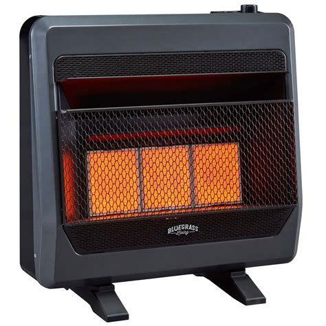 Bluegrass Living Natural Gas Vent Free Infrared Gas Space Heater With ...