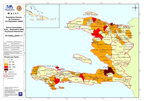 Haiti: Population density by Commune (19 Sep 08) - Datasets - MapAction