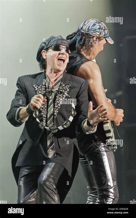 German rock band Scorpions play on the stage during the 10th Pentaport ...