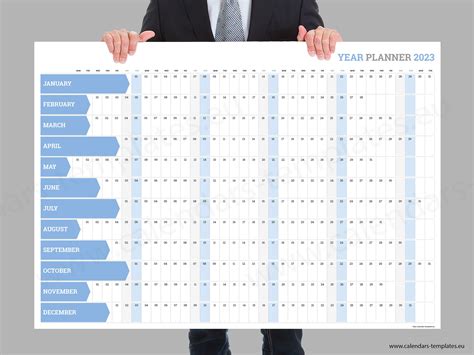 2023 Year Wall Planner. Printable Horizontal Wall Planner - Etsy Australia