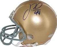 Justin Tuck autographed Mini Helmet (Notre Dame)