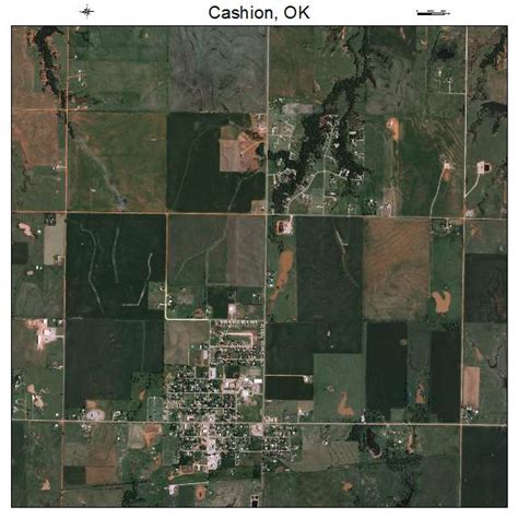 Aerial Photography Map of Cashion, OK Oklahoma