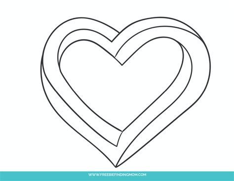 3 Free Printable Cute Heart Drawings