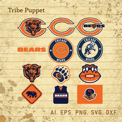 Chicago Bears Logo Vector set - MasterBundles