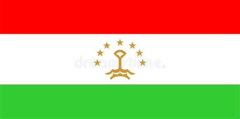 Tajikistan Flag. Official National Colors. Tajikistan`s 3d Realistic ...