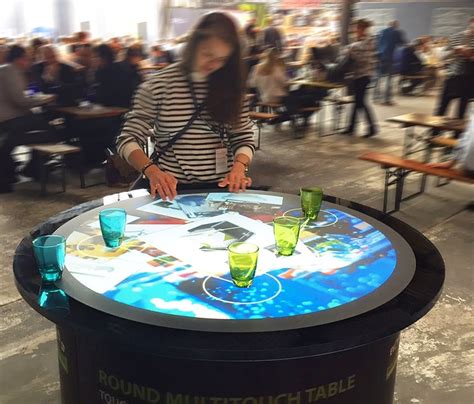 Round 360° Touchscreen Table AURORA | Buy or Rent Here