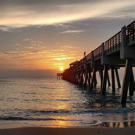 Juno Beach Pier, FL At Sunset