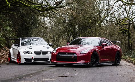 BMW, BMW M5, Nissan GTR, Car Wallpapers HD / Desktop and Mobile Backgrounds