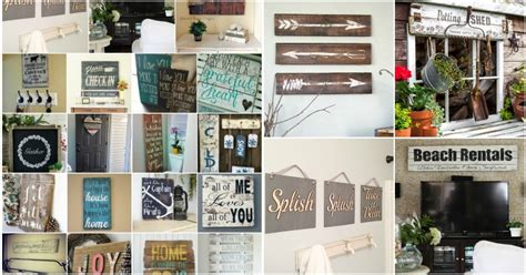 50 Wood Signs That Will Add Rustic Charm To Your Home Decor - DIY & Crafts