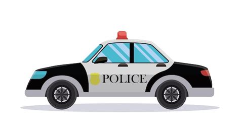 Premium Vector | Police patrol car vector illustration