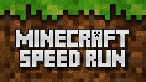 Minecraft Speedrun 1 - YouTube