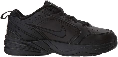 Nike Mens Monarch Fabric Low Top Lace Up Walking Shoes, Black/Black ...