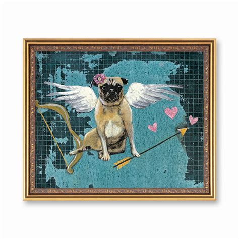 Love Pug Art Print 8x10 Pug Wall Art Dog Art Pug Lover Dog - Etsy