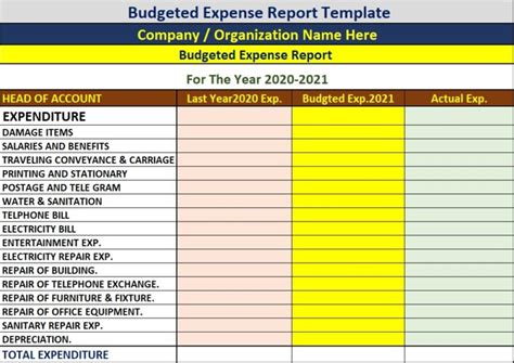 Expense Report Template - Excel Word Template