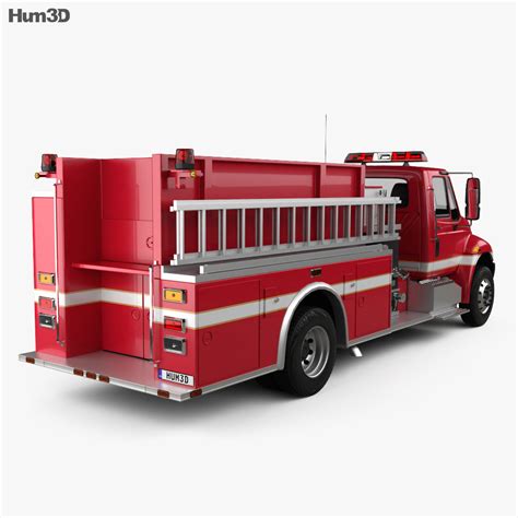 International Durastar Fire Truck 2014 3D model - Vehicles on Hum3D