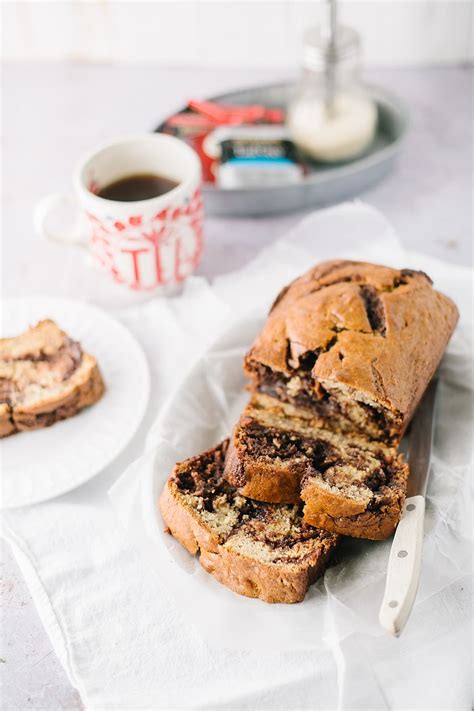 Nutella Swirl Banana Bread | Baked Bree