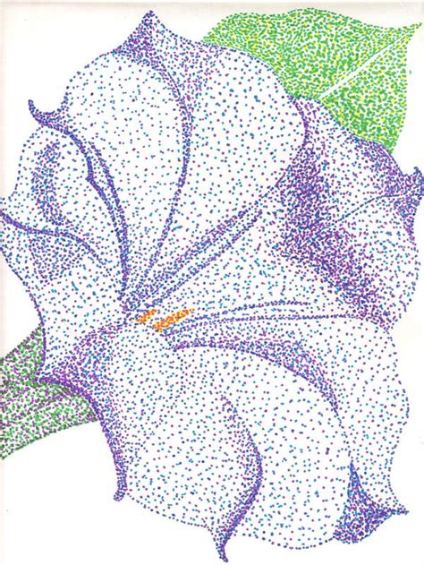 Pointillism Flower by Andarta on DeviantArt