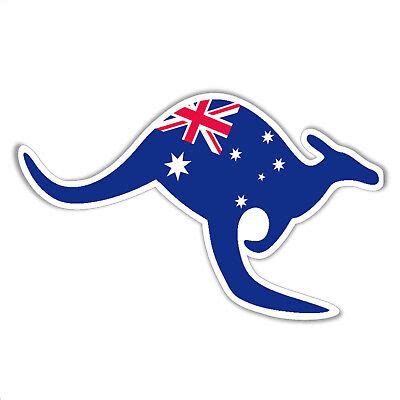 Australian flag Aussie kangaroo vinyl sticker car bumper Oz pride 130 x 85mm | eBay