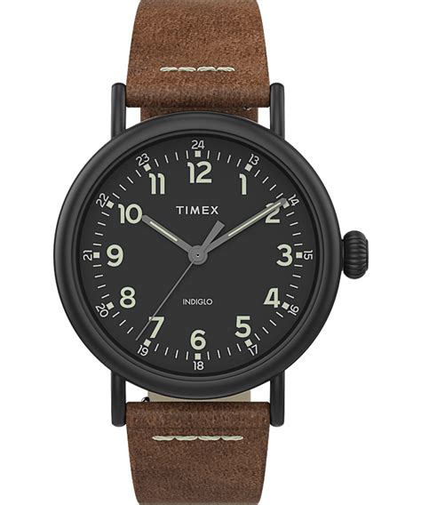 Standard 40mm Leather Strap Watch - Timex EU