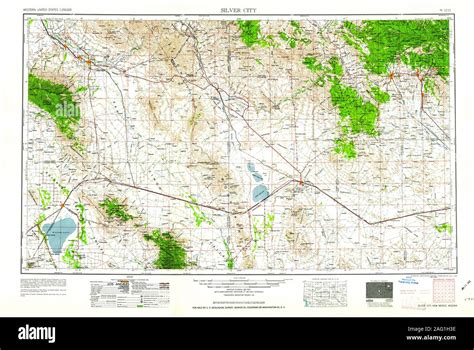 Map of silver city new mexico hi-res stock photography and images - Alamy