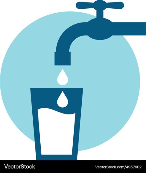 Water tap symbol Royalty Free Vector Image - VectorStock