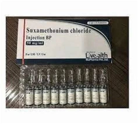 Suxamethonium Chloride Injection at Rs 1500/box in Hyderabad | ID: 2850944993448