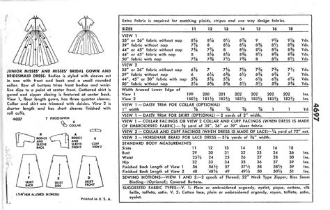 1954 Vintage Sewing Pattern B36 BRIDAL GOWN & BRIDESMAID DRESS (1180) | eBay