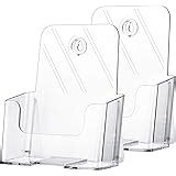 Amazon.com : PPRSTAND Brochure Holder Pack of 2 - Crystal Clear Acrylic 8.5x11 inches, Flyer ...