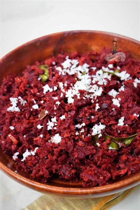 Beetroot with Crushed Coconut | Beetroot Thoran