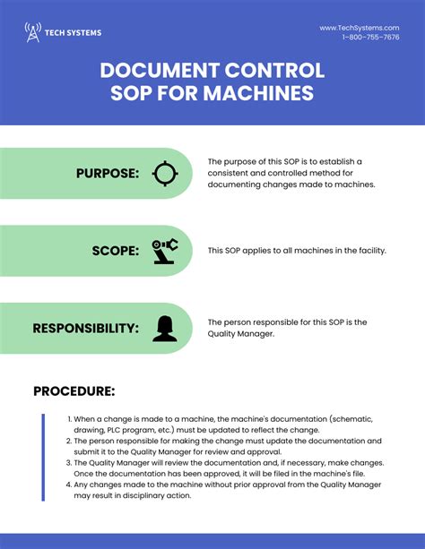 Standard Operating Procedure Format Template - Venngage