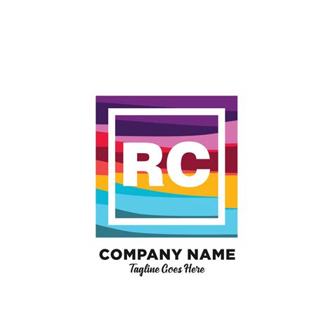 RC initial logo With Colorful template vector. 22865444 Vector Art at Vecteezy