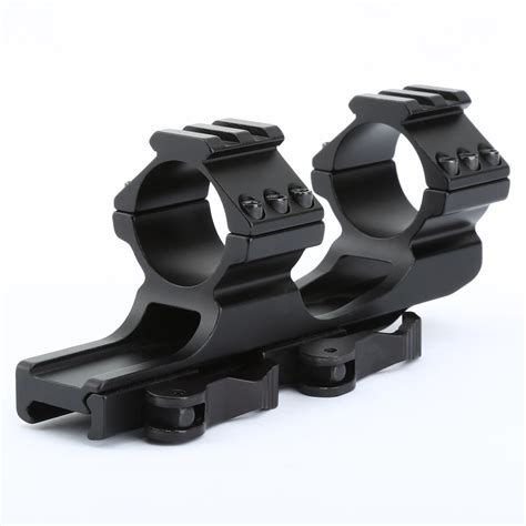 1 Set Quick Release 25mm/30mm Dual Ring Cantilever Heavy Duty Picatinny Weaver Scope Mounts With ...