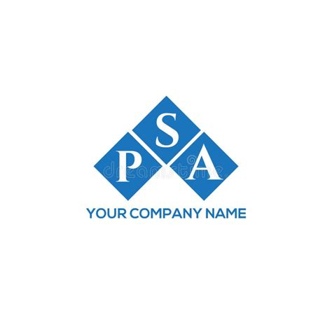 PSA Letter Logo Design on White Background. PSA Creative Initials ...