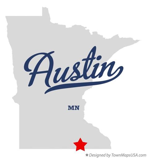 Map of Austin, MN, Minnesota