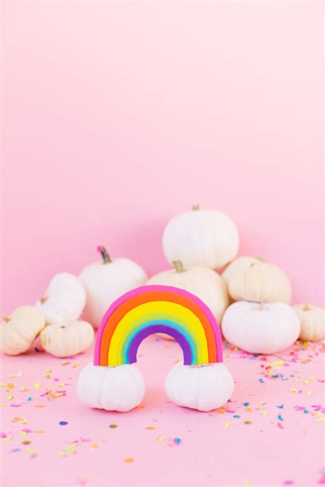 DIY Rainbow Pumpkins - Studio DIY