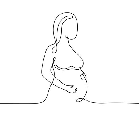 Pregnant Woman Drawing Easy - Step 4. How To Draw Pregnant Woman ...