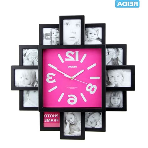 Digital photo frame clock