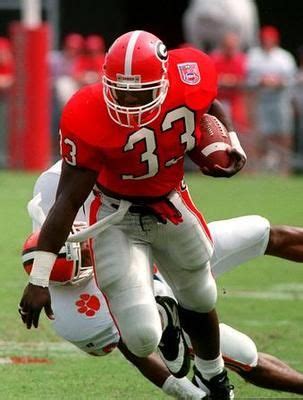 Terrell Davis # 33 Georgia Bulldogs RB - 3 of 3 UGA Super Bowl MVP's. Most of any college team ...