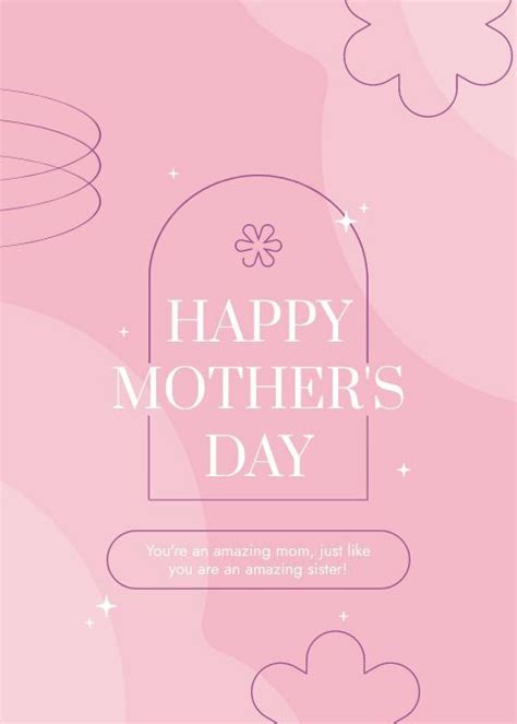 Happy Mother’s Day Sister | Free Cards Template - Piktochart