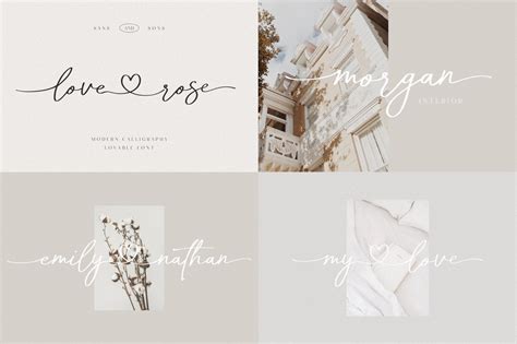 Heart Font Bundle Wedding Font Romantic Font Farmhouse - Etsy