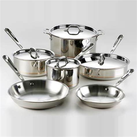 All-clad Copper Core 10-piece Cookware Set | Cookware Sets | For The Home - Shop Your Navy ...