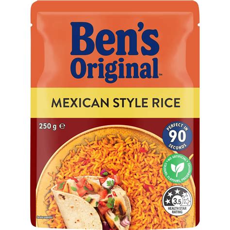 Ben's Original Mexican Style Microwave Rice Pouch 250g | Woolworths