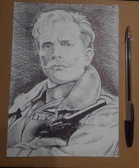 My pen Drawing of Rik Mayall as Flashheart from Blackadder goes forth : r/oldbritishtelly