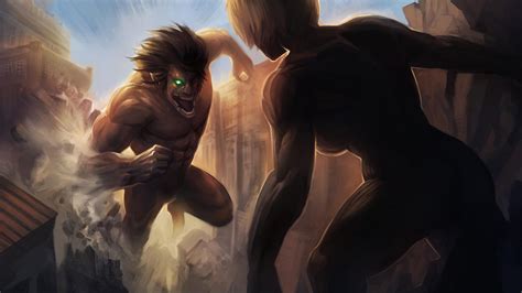 Attack on Titan - Eren vs Annie by MoshYong on DeviantArt