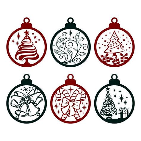 Christmas Ornament Cuttable Design SVG PNG DXF & Eps Designs - Etsy ...